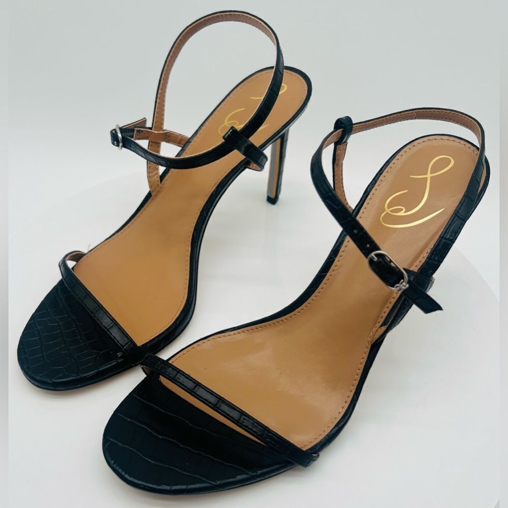 SAM EDELMAN | Doran Strappy Stiletto Sandal | Champagne Gold | NWT 9.5 - Picture 5 of 10
